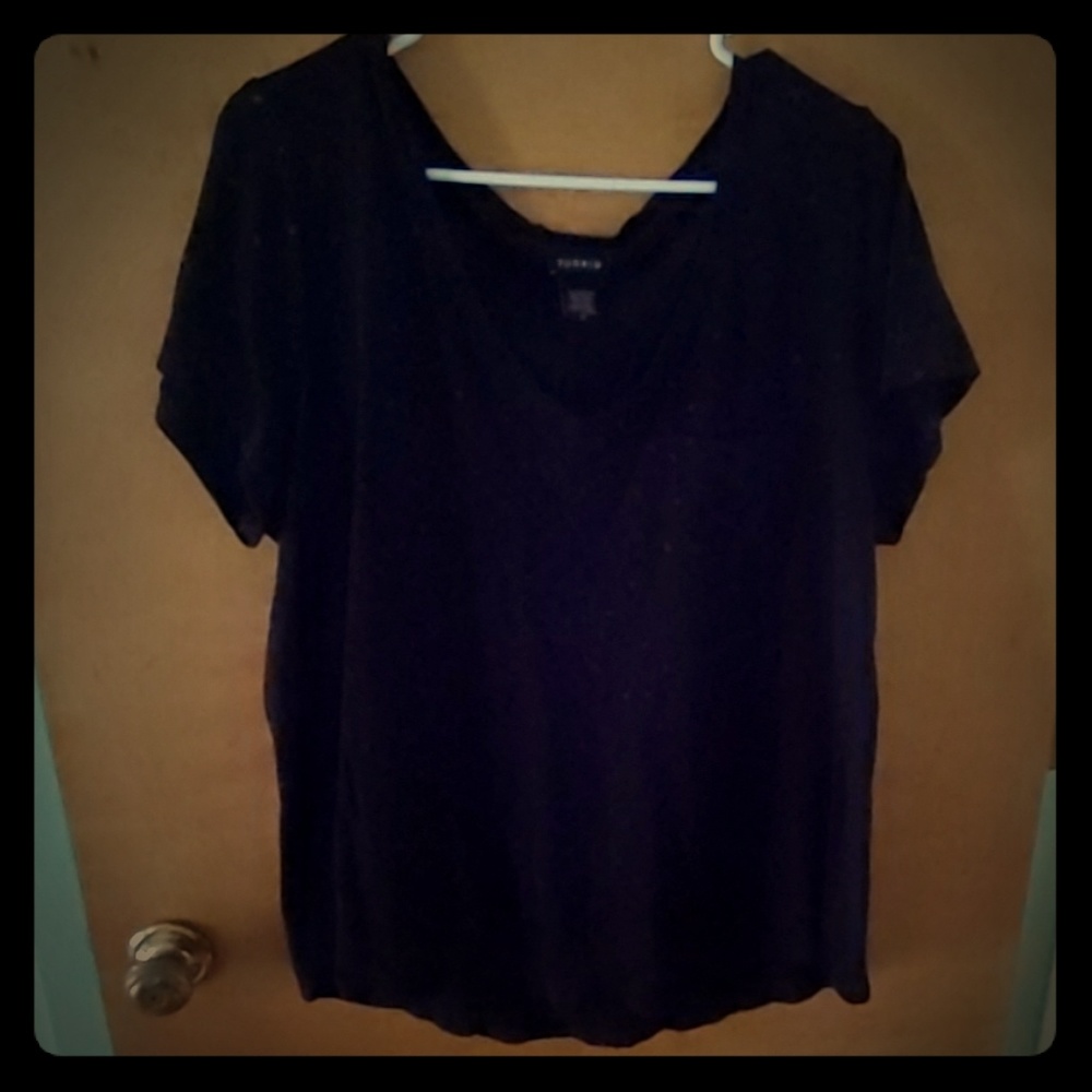 Black Safety Pin Pattern Tee